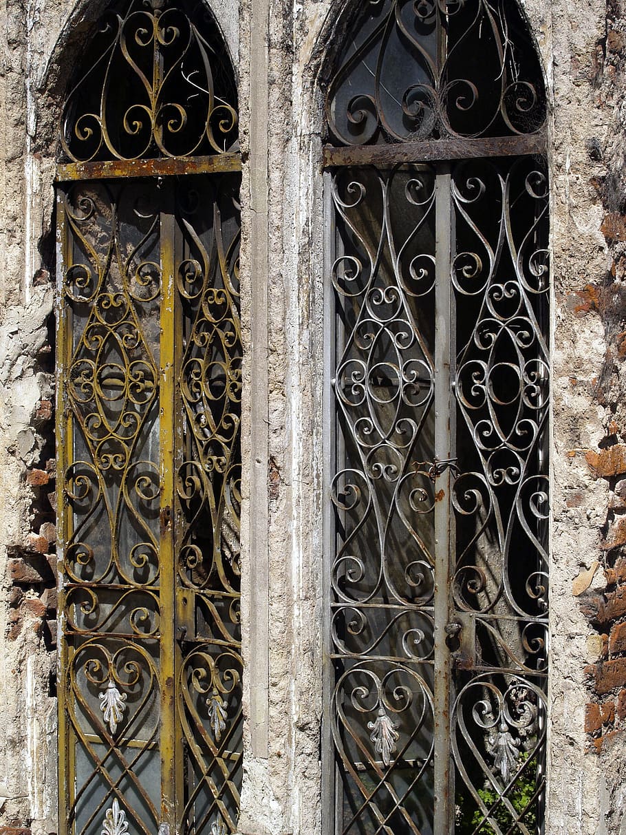 Windows, Cemetery, Grave, Gate, graveyard, house, spooky, horror HD wallpaper