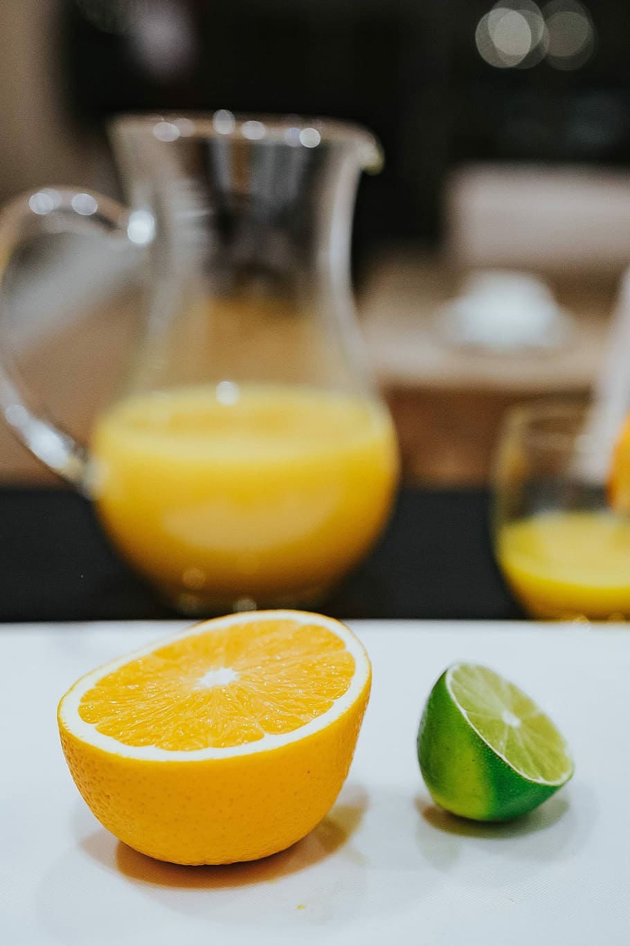 Morning work with a freshly squeezed citrus juice, breakfast HD wallpaper