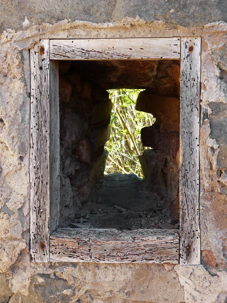 Old, Ruin, Little Window, hope, hole, damaged, destruction HD wallpaper