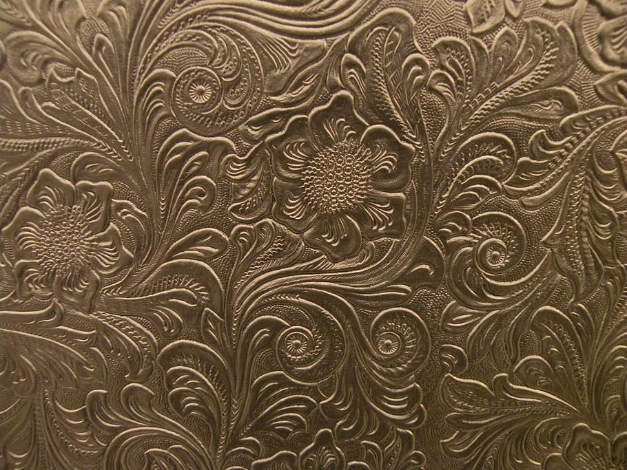 brown floral emboss, gold, background, texture, pattern, backgrounds