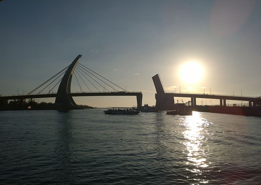 taiwan, pingtung, 鵬 灣 cross-sea bridge, hai bian, open bridge
