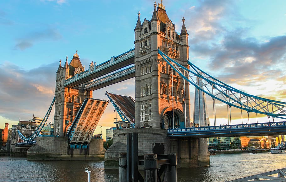 HD wallpaper: Tower Bridge, London, sunset, sunlight, landscape ...