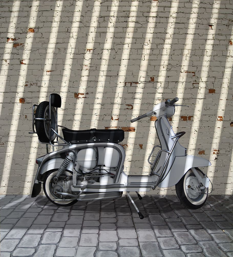 patio, portrait, background, sunny, model, retro, bike, transportation, HD wallpaper