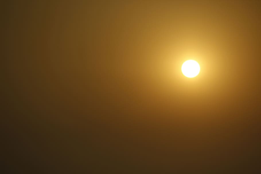 sun, sunset, sky, evening, light, beauty in nature, yellow HD wallpaper