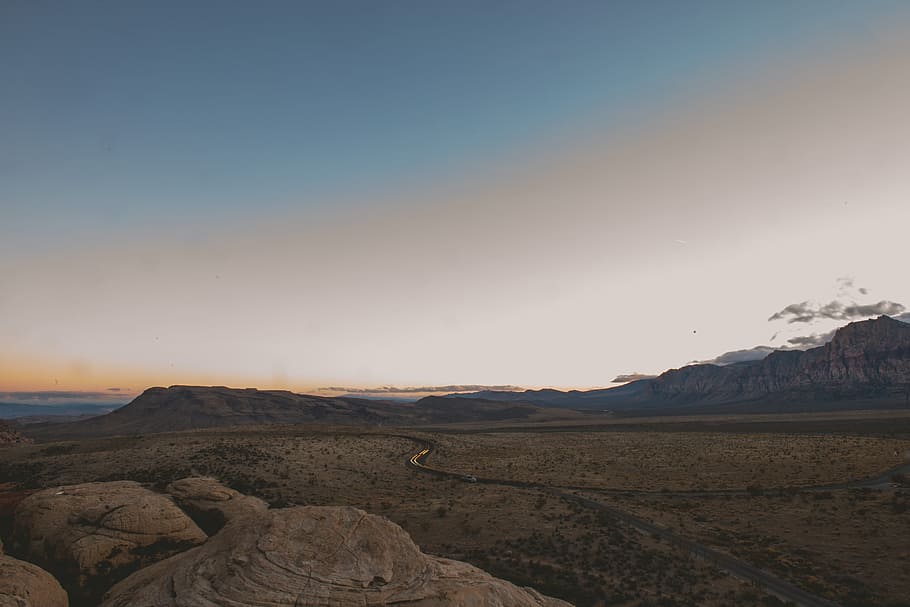 wide angle photography of land, empty field during daytime, Grand HD wallpaper