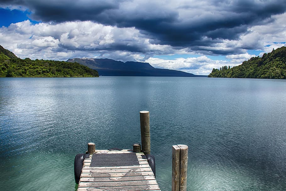 Shore, Nature, View, cloud - sky, lake, water, scenics, tranquility HD wallpaper