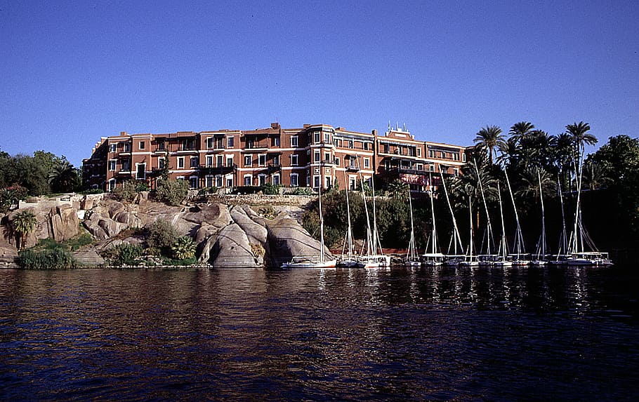 old cataract hotel, nile, egypt, architecture, water, built structure HD wallpaper