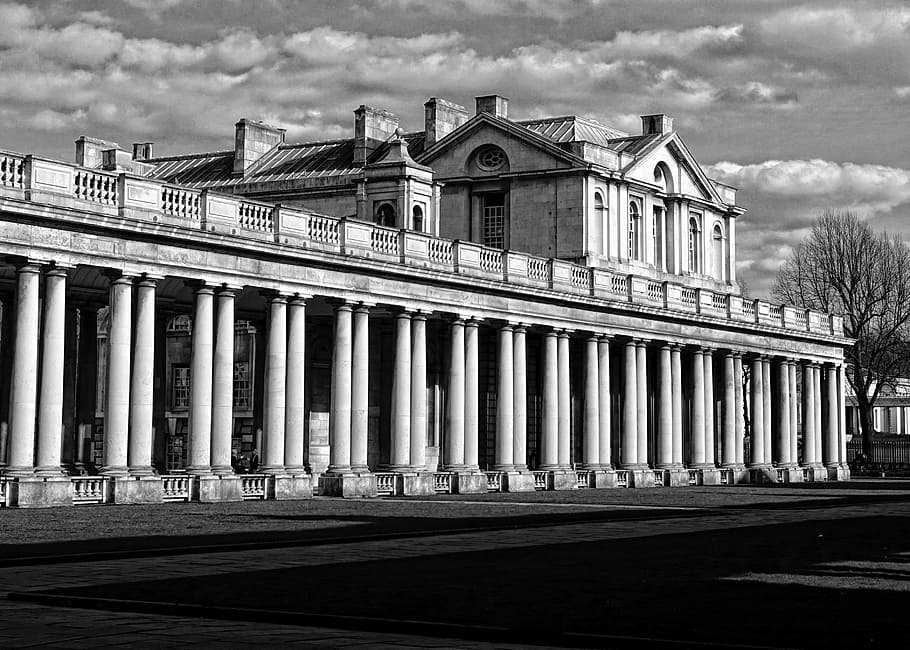 Colonnade, Architecture, Style, Classic, palace, greenwich HD wallpaper