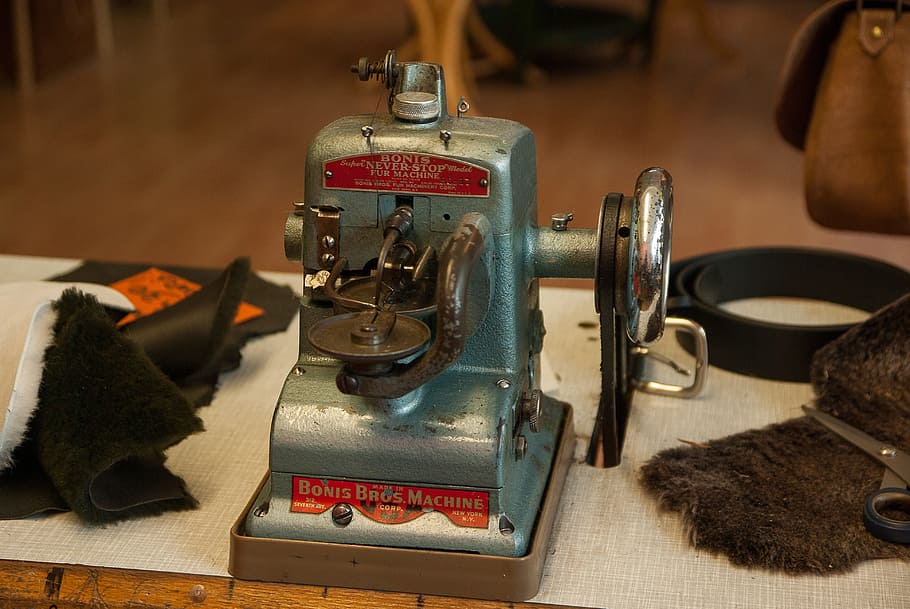 Sewing Machine, Leather, Crafts, Skin, indoors, no people, close-up HD wallpaper