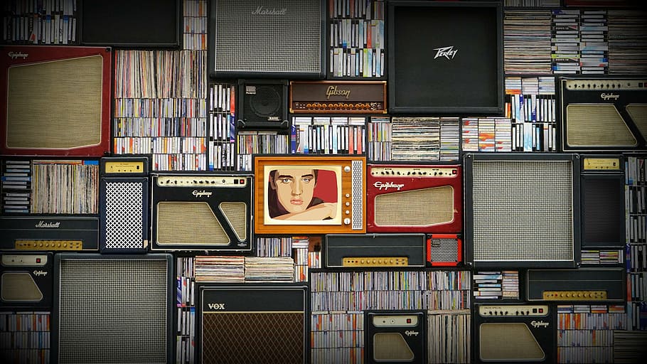 assorted labeled box lot, elvis presley, music, musician, retro, HD wallpaper