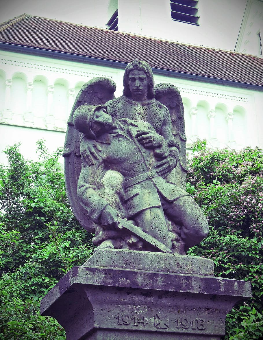 world war, monument, angel, statue, sculpture, emotion, soldier