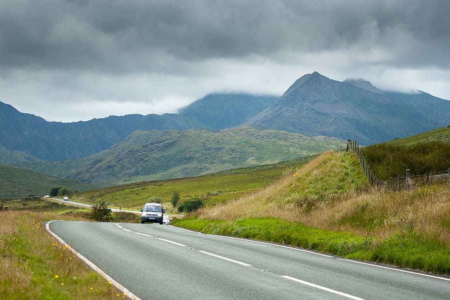 Road, Hills, Landscape, Mountain, highway, drive, journey, mountain range HD wallpaper