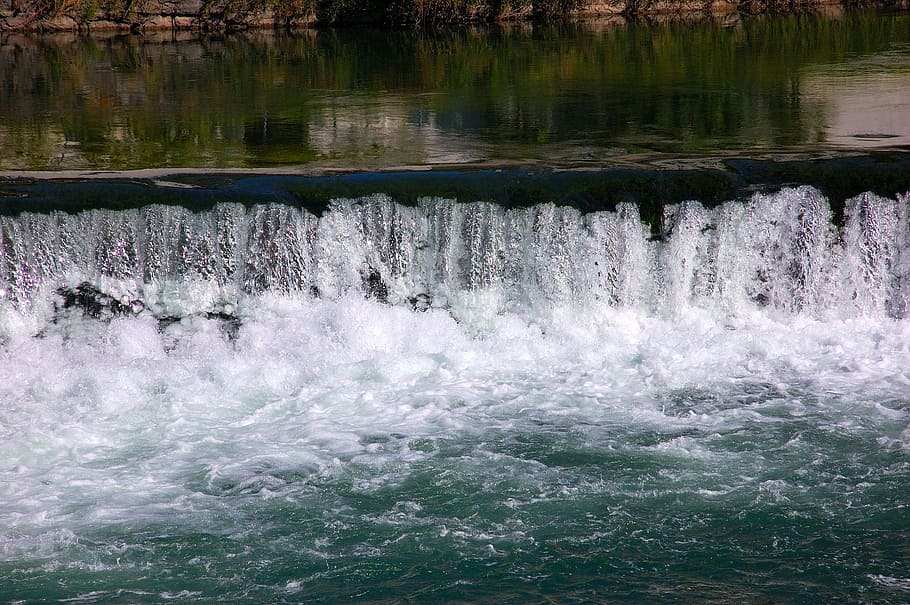 River, Water, Level, Flow, Fluent, Foam, motion, nature, no people HD wallpaper