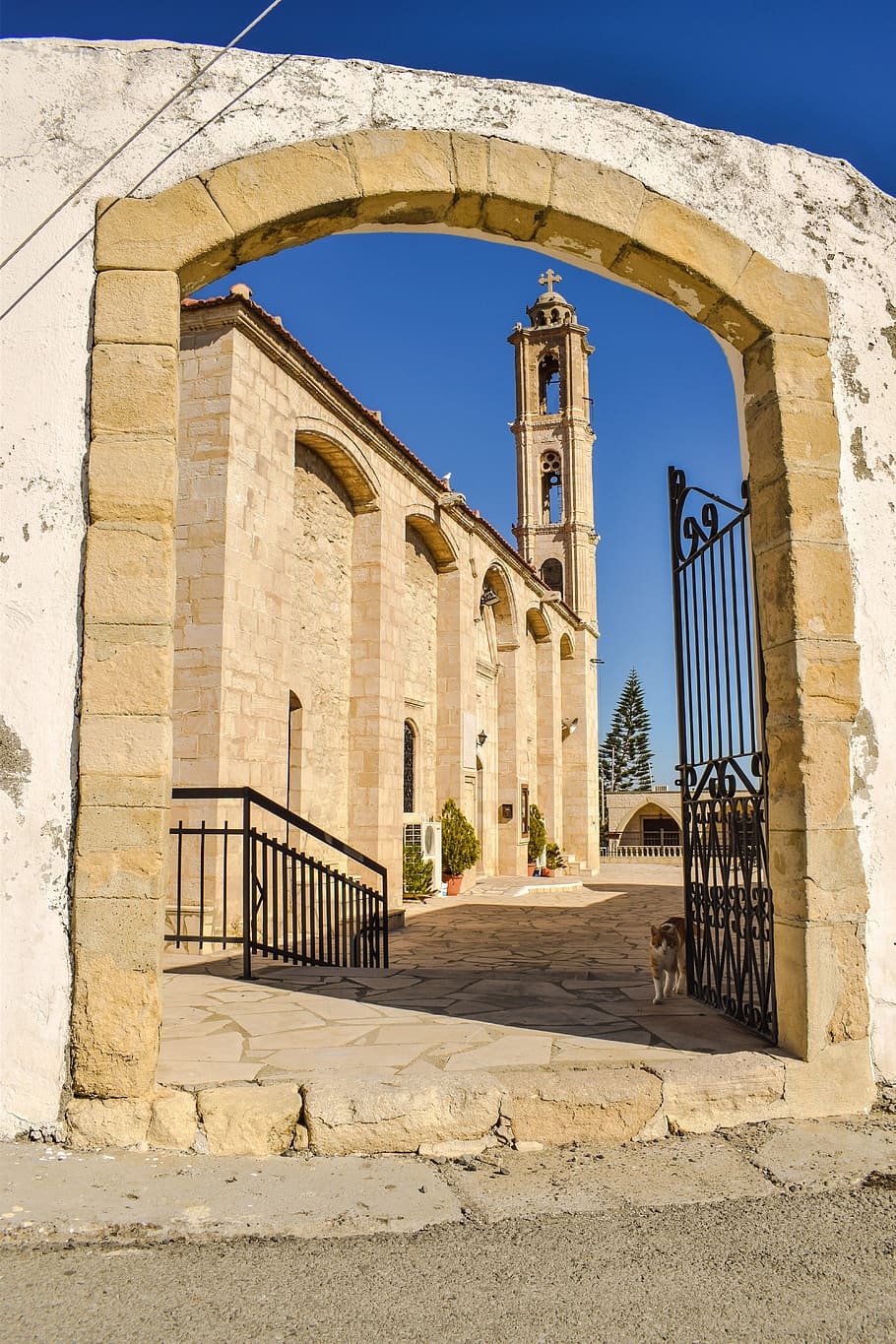cyprus, maroni, church, orthodox, architecture, religion, christianity, HD wallpaper