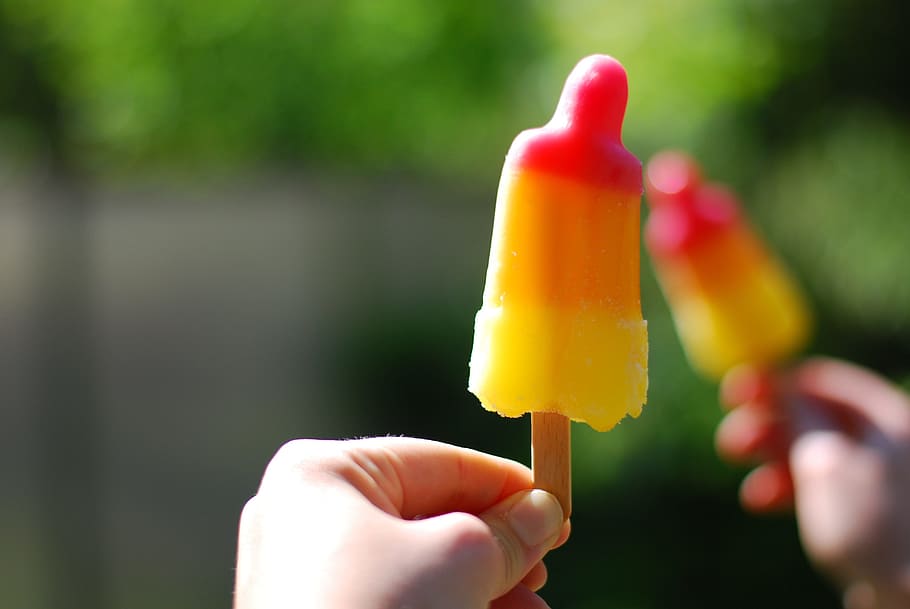 person holding Popsicle, Ice Lolly, Play, Rocket, human hand HD wallpaper