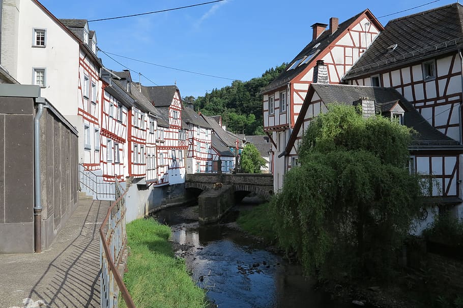 eifel, monreal, truss, old town, architecture, built structure HD wallpaper