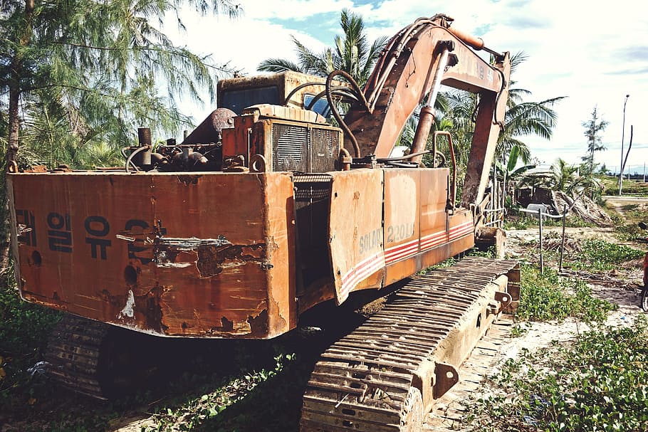 construction, machine, excavator, equipment, industry, work HD wallpaper