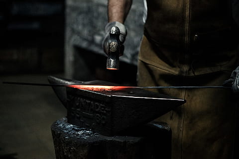 grinder, metalwork, dark, industry, people, burning, fire, heat - temperature HD wallpaper