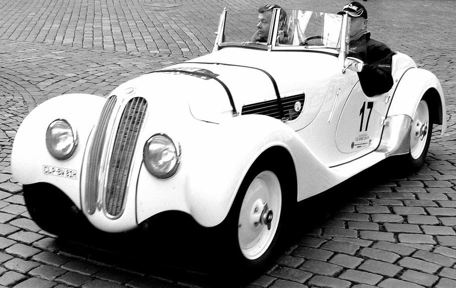 Bmw, Auto, Oldtimer, car, sport, motorsport, retro styled, street HD wallpaper