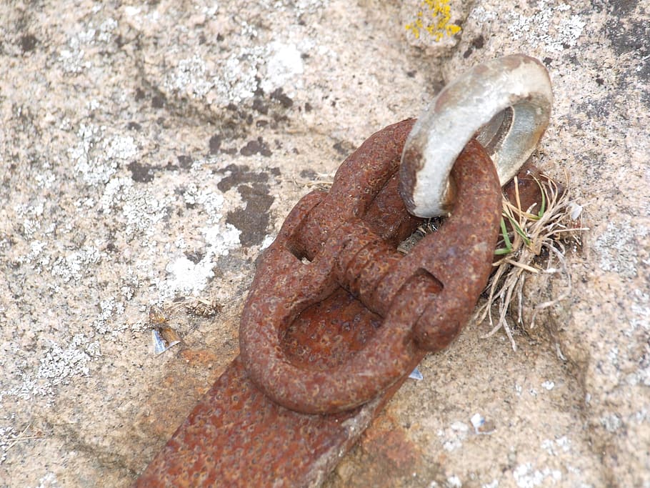 chain, rusty, bran, water, lake, old, metal, close-up, no people HD wallpaper