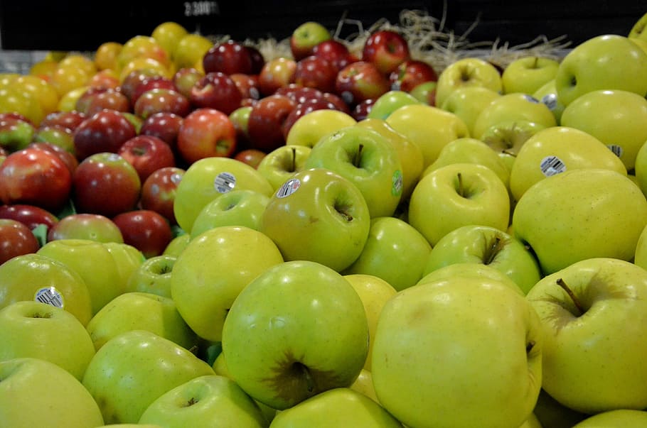 fruit, apple, much, colorful, delicious, fruits, harvest, food HD wallpaper