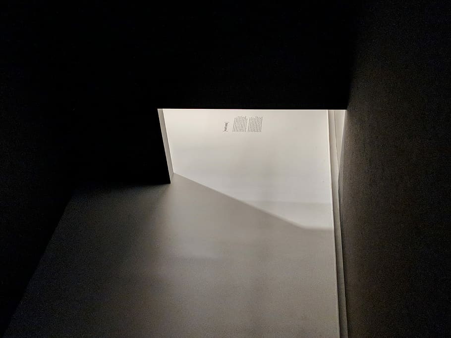 white painted ceiling with hole, building, contrast, light HD wallpaper
