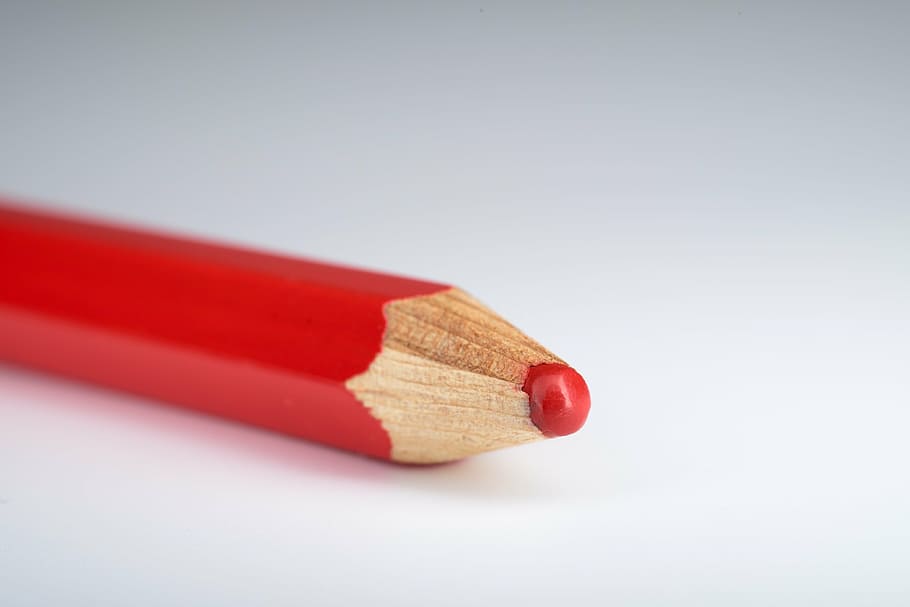pencil, macro, red, artist, to draw, create, wood - Material HD wallpaper