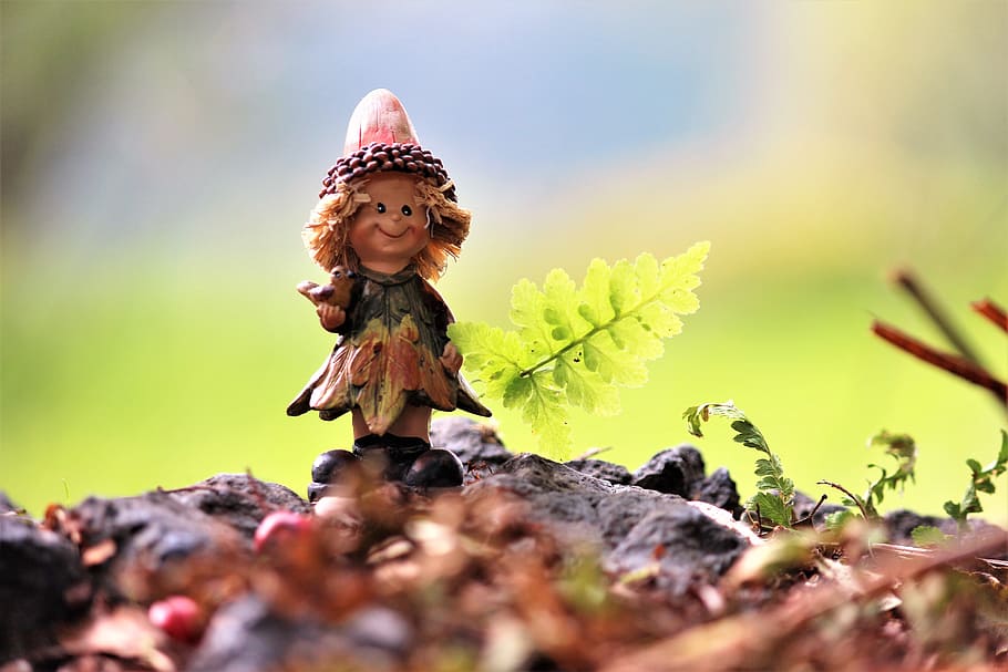autumn, leaf, imp, figure, leaves, transience, dry, withered HD wallpaper