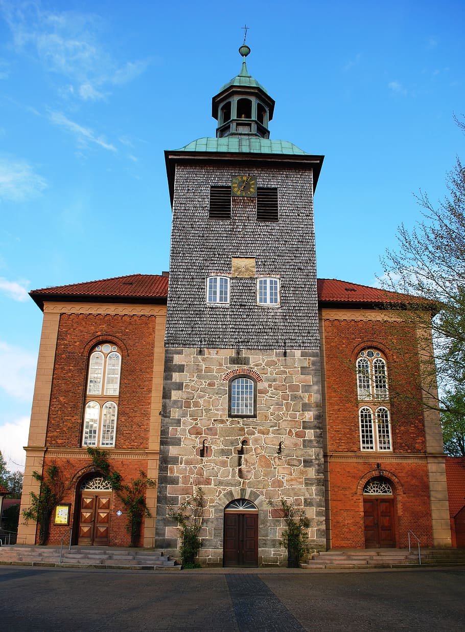 church, walstrode, germany, christian, europe, christianity HD wallpaper