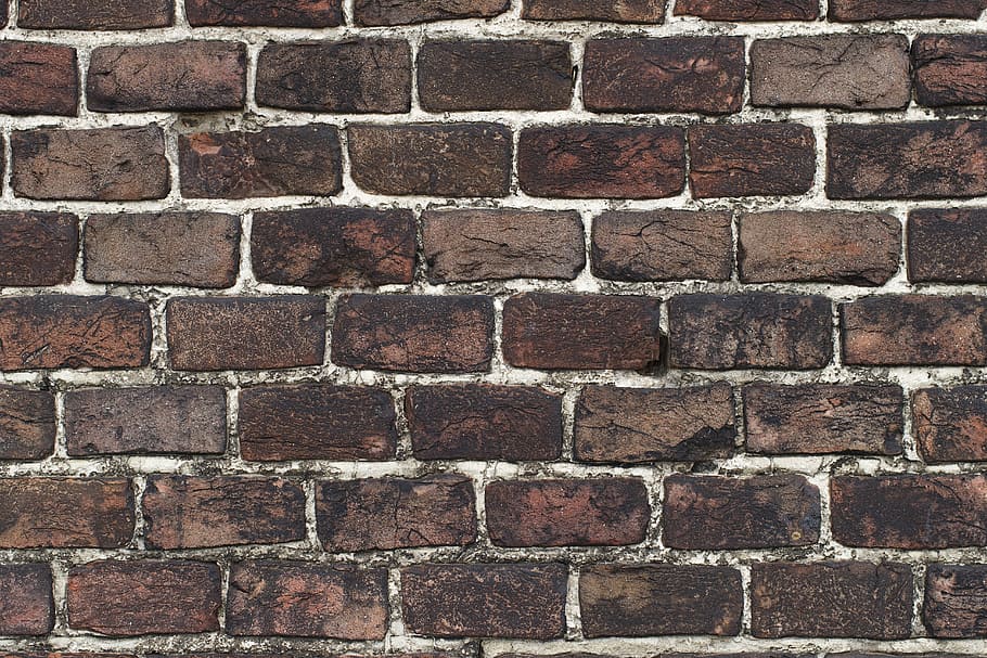photo of brick pavement, wall, architecture, building, material