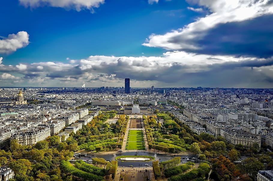 Central Park, New York, paris, france, city, urban, sky, clouds