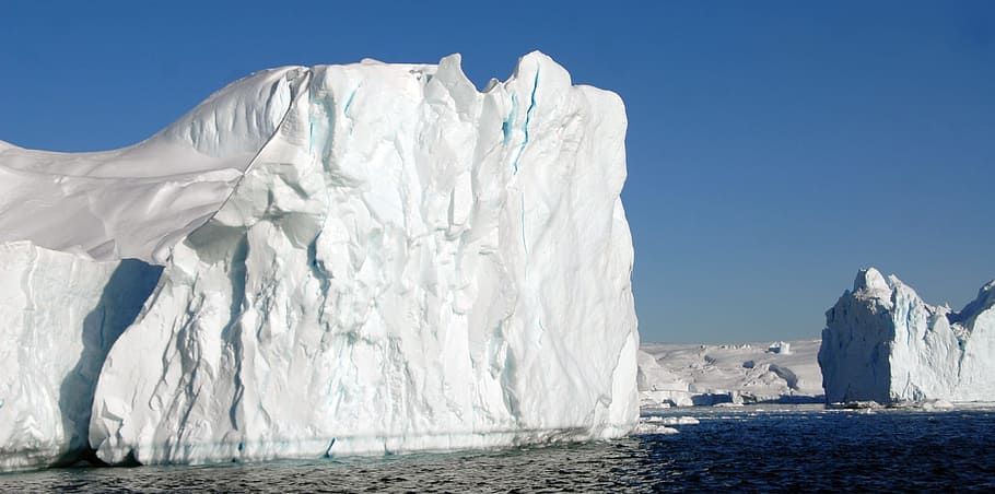 Greenland, Iceberg, Snow, iceberg - Ice Formation, nature, south Pole, HD wallpaper
