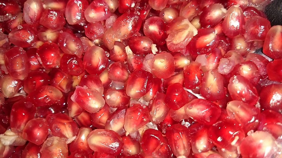 pomegranate, fresh, fruit, red, organic, vitamin, natural, healthy HD wallpaper