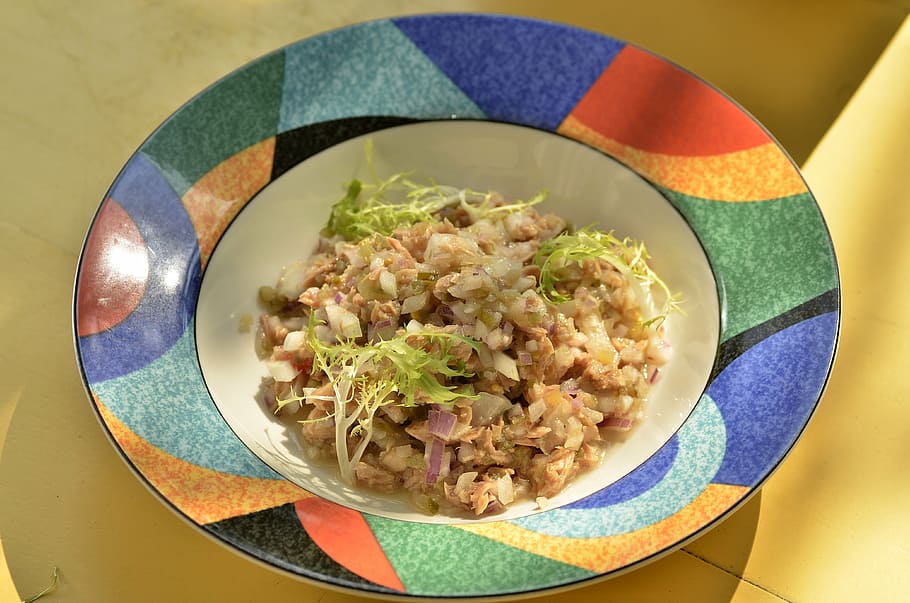 food, vegetable, dinner, lunch, meat, dish, rice, meal, onion HD wallpaper