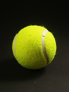 ball, racket, white, yellow, background, closeup, isolated HD wallpaper