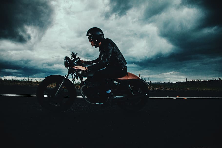 HD wallpaper: Man riding his motorbike on the road, people, travel,  motorcycle | Wallpaper Flare