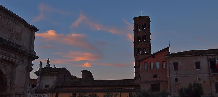 rome, sunset, italy, architecture, building exterior, built structure HD wallpaper