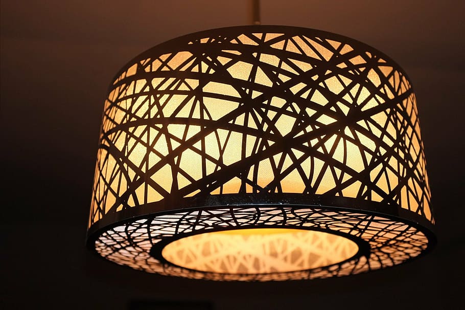 table lamp, light, interior, furniture, design, decor, decoration, HD wallpaper
