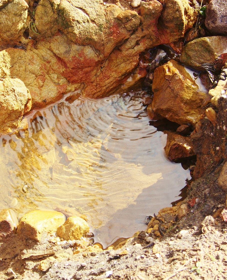 Stream, Water, Reflection, Wet, Liquid, flowing, rock, rock - object HD wallpaper