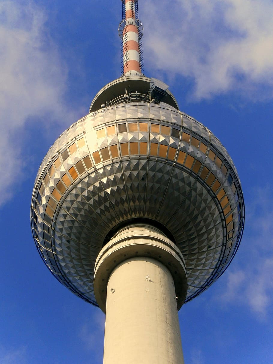 tower, tv tower, berlin, alexanderplatz, places of interest HD wallpaper