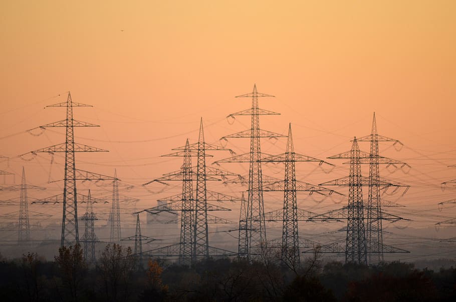 electricity, current, wire, voltage, performance, industry HD wallpaper