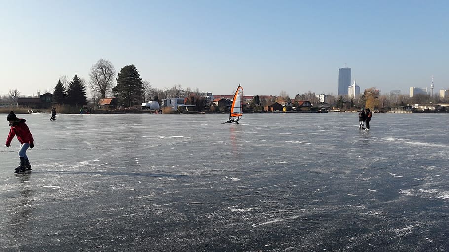 ice, winter, water, cold temperature, sport, winter sport, ice rink HD wallpaper