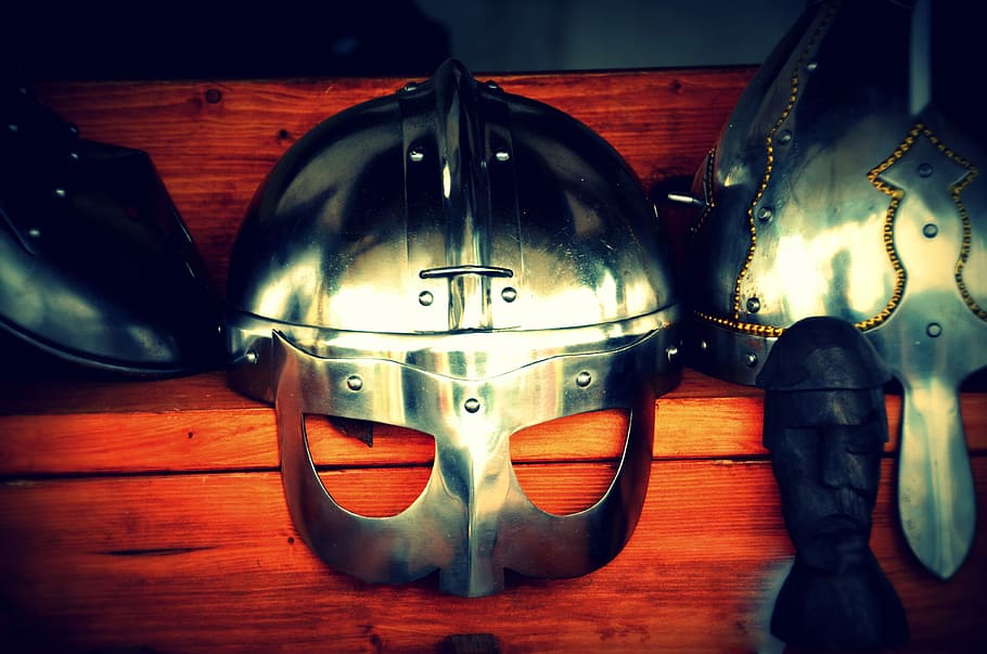 Viking, Helm, Historically, Old, warlike, armor, indoors, no people HD wallpaper