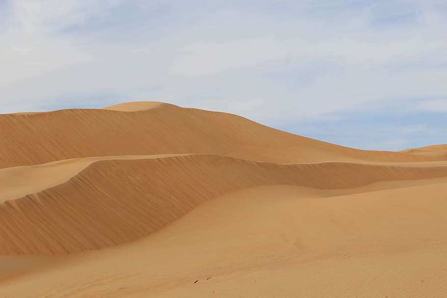 hot, arid, desert, landscape, sand dune, scenics - nature, climate HD wallpaper