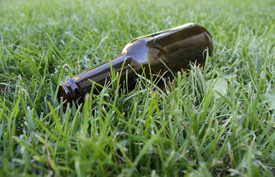 beer, bottle, label, cap, brown, refreshment, cool, full, party HD wallpaper