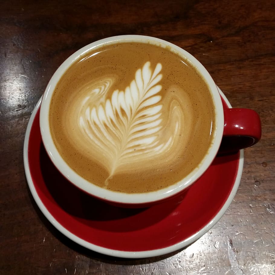 Coffee, Latte Art, Espresso, Cup, drink, cafe, cappuccino, hot, HD wallpaper