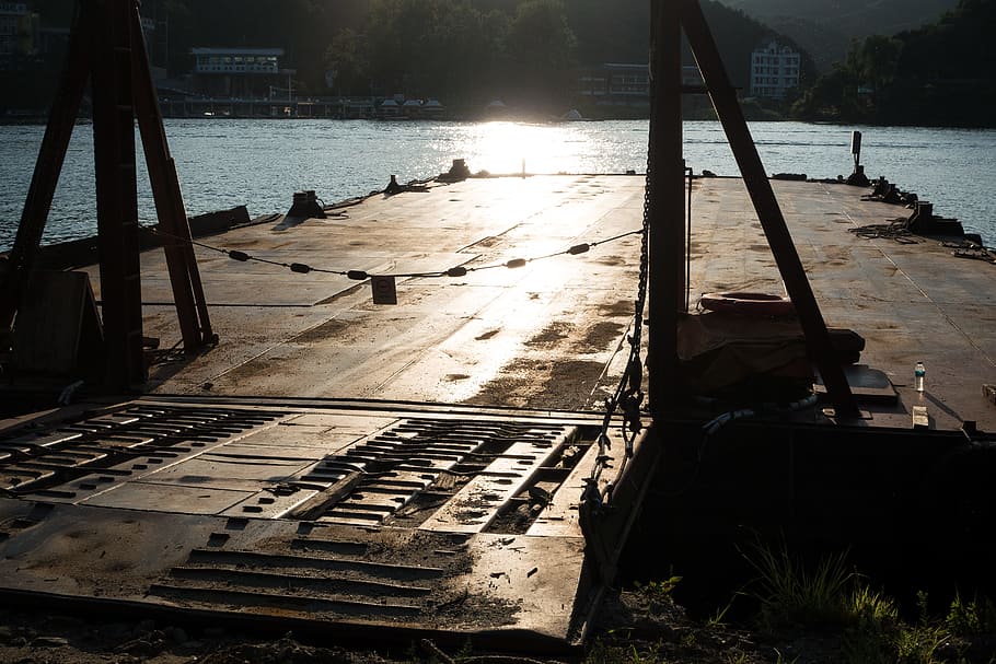 boating, dock, river, ship, water, nature, sunlight, day, architecture HD wallpaper