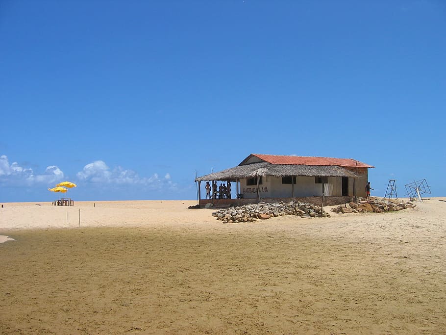 visual, summer, holidays, sand, blue, sky, desert, built structure HD wallpaper
