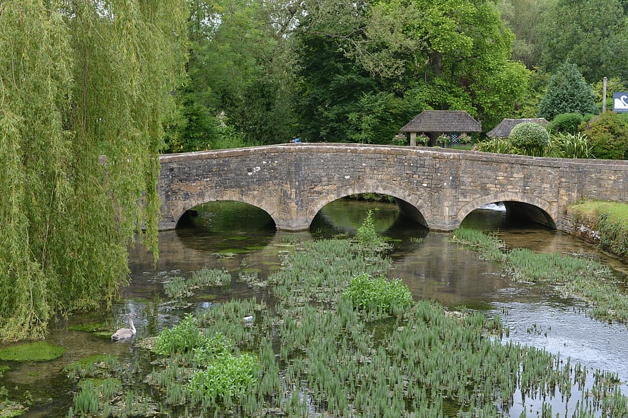 Flower, England, Uk, bridge - man made structure, arch, connection HD wallpaper