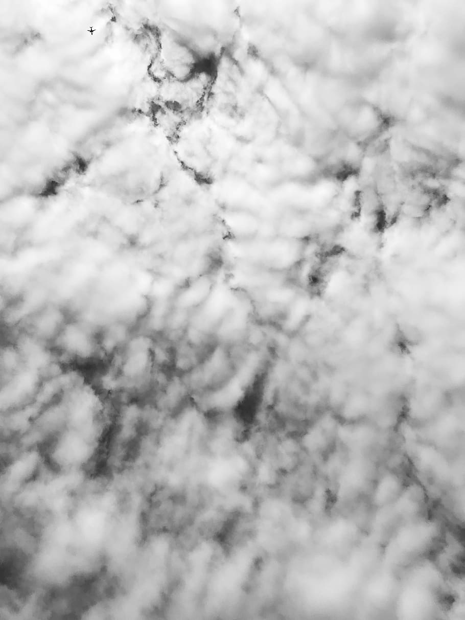 cloud formation, sea of cloud, white, sky, background, nature HD wallpaper